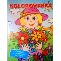 KOLOROWANKA. POSTACIE Z RUCHOMYMI OCZKAMI