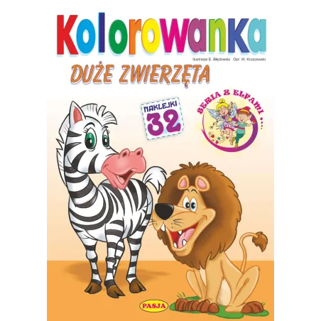 Duże Zwierzęta Kolorowanka Duże Zwierzęta Kolorowanka