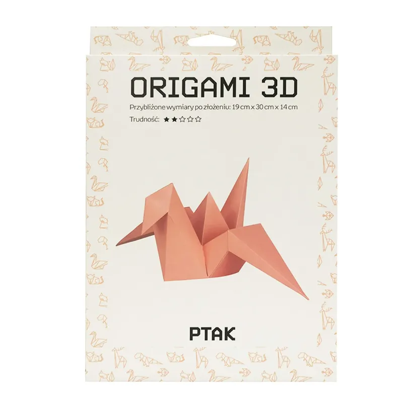 ORIGAMI PTAK 3D ZESTAW KREATYWNY