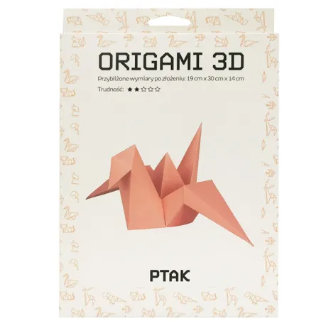 ORIGAMI PTAK 3D ZESTAW KREATYWNY