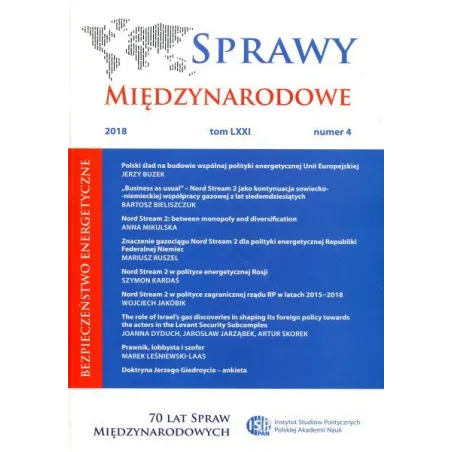 Sprawy Międzynarodowe Lxxi Numer 4 Sprawy Międzynarodowe Lxxi Numer 4