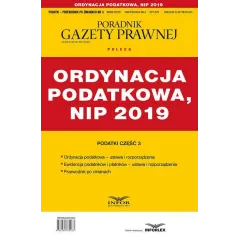 Ordynacja podatkowa  NIP 2019 PodatkiPrzewodnik po zmianach 3/2019