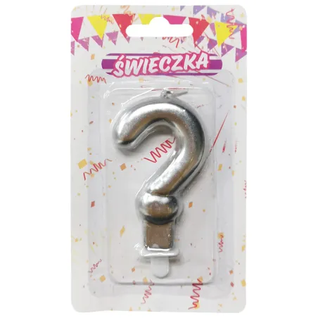 ŚWIECZKA ? SREBRNA 7CM