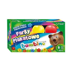 FARBY PLAKATOWE BAMBINO 6 KOLORÓW