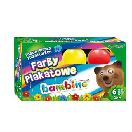 FARBY PLAKATOWE BAMBINO 6 KOLORÓW