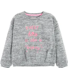 BLUZA DZIEWCZĘCA CIENKA SZARA 128CM COOL CLUB