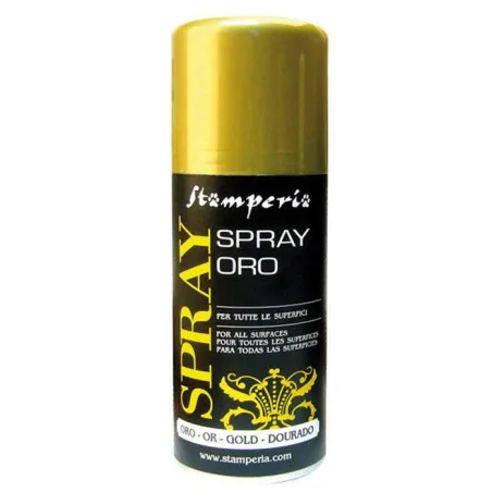 SPRAY ZŁOTY 150 ML STAMPERIA