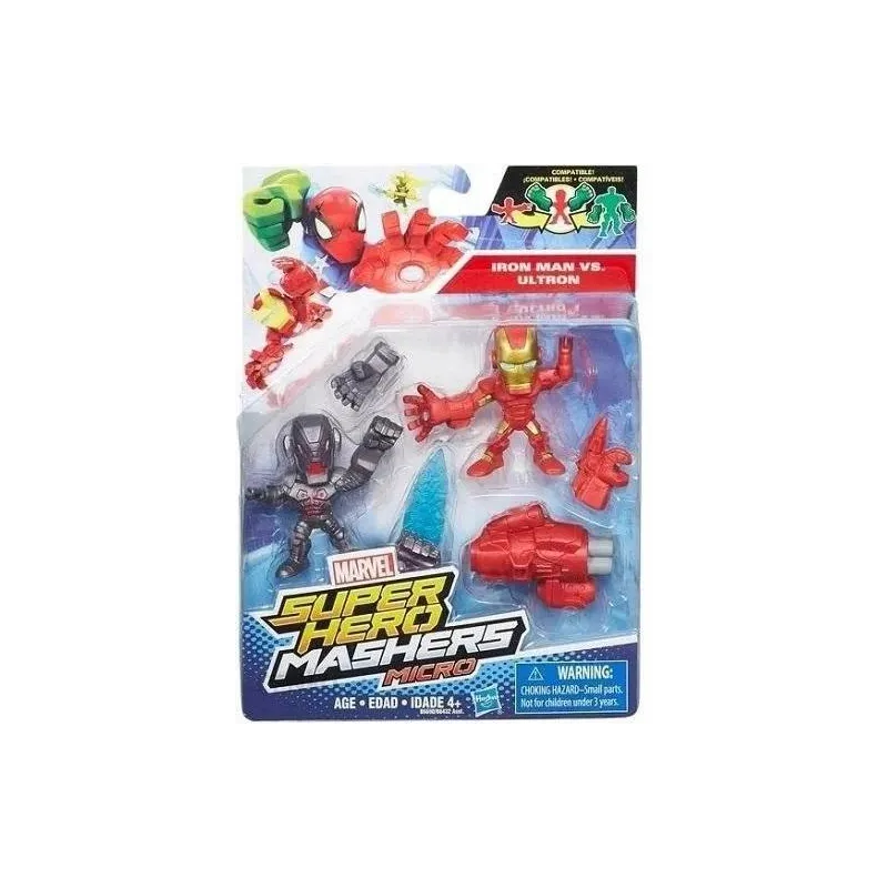 SUPER HERO MASHERS MICRO IRON MAN VS. ULTRON 2 FIGURKI 4+
