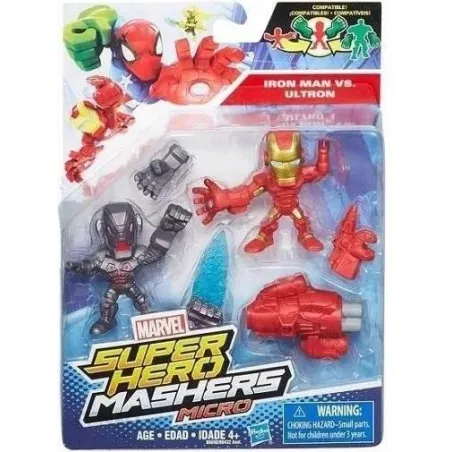 Super Hero Mashers Micro Iron Man Vs. Ultron 2 Figurki 4+ Super Hero Mashers Micro Iron Man Vs. Ultron 2 Figurki 4+