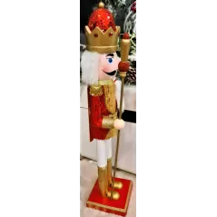 Figurka Drewniany Dziadek Do Orzechów 60 Cm