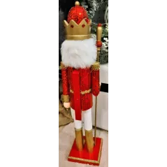 FIGURKA DREWNIANY DZIADEK DO ORZECHÓW 60 CM
