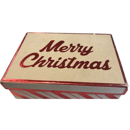 PUDEŁKO PREZENTOWE PROSTOKĄTNE MERRY CHRISTMAS