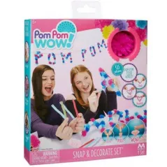 POM POM WOW - ZESTAW OZDOBNYCH POMPONÓW 6+