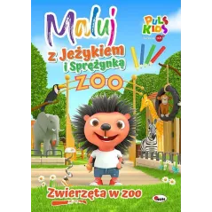 ZWIERZĘTA W ZOO. MALUJ Z JEŻYKIEM I SPRĘŻYNKĄ