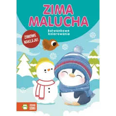 ZIMA MALUCHA. BAŁWANKOWE KOLOROWANIE Z NAKLEJKAMI