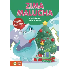 ZIMA MALUCHA. CHOINKOWE KOLOROWANIE  Z NAKLEJKAMI