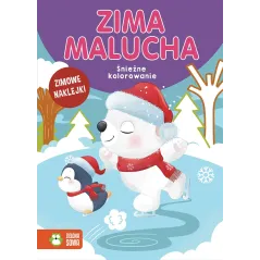 ZIMA MALUCHA. ŚNIEŻNE KOLOROWANIE Z NAKLEJKAMI