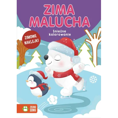 ZIMA MALUCHA. ŚNIEŻNE KOLOROWANIE Z NAKLEJKAMI