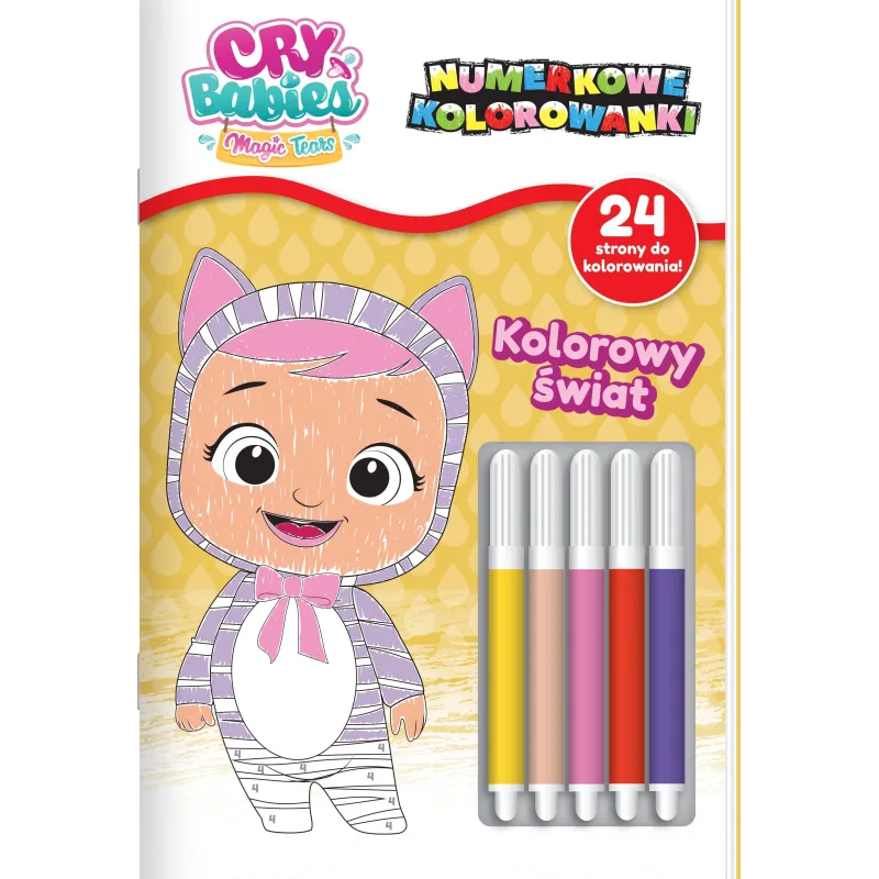 CRY BABIES. KOLOROWY ŚWIAT. NUMERKOWE KOLOROWANKI