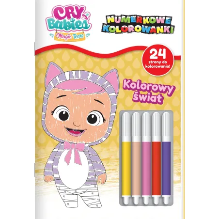 CRY BABIES. KOLOROWY ŚWIAT. NUMERKOWE KOLOROWANKI