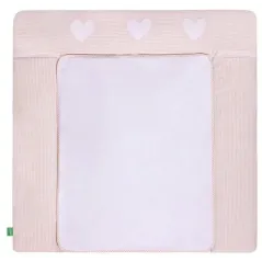 MATA NA PRZEWIJAK + 2 ZDEJMOWANE NIEPRZEMAKALNE POKRYCIA Z MIĘKKIEJ FROTY 76 X 76 CM LULANDO