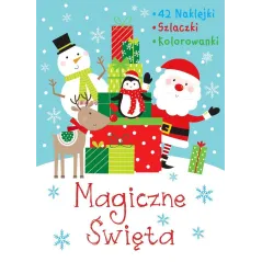 MAGICZNE ŚWIĘTA NAKLEJKI SZLACZKI KOLOROWANKI