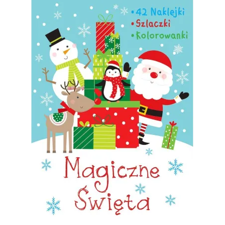 MAGICZNE ŚWIĘTA NAKLEJKI SZLACZKI KOLOROWANKI