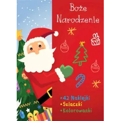BOŻE NARODZENIE NAKLEJKI SZLACZKI KOLOROWANKI