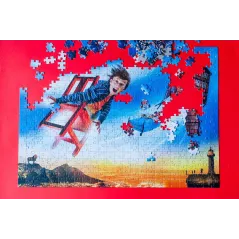 Magiczne Drzewo Czerwone Krzesło Puzzle 500 Elementów