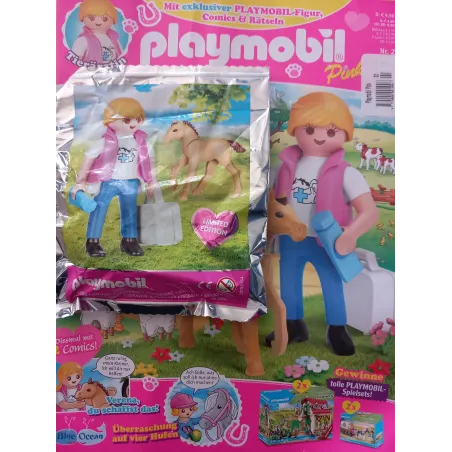 PLAYMOBIL PINK TIERARZTIN + FIGURKA. WERSJA NIEMIECKOJĘZYCZNA