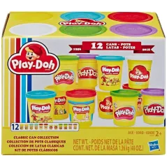 KLASYCZNE KOLEKCJA CIASTOLINA PLAY-DOH 12 TUB 2+