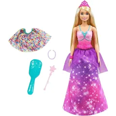 LALKA BARBIE DREAMTOPIA KSIĘŻNICZKA SYRENIA PRZEMIANA 3+