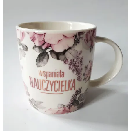 Kubek Ceramiczny Wspaniała Nauczycielka 380 Ml Kubek Ceramiczny Wspaniała Nauczycielka 380 Ml