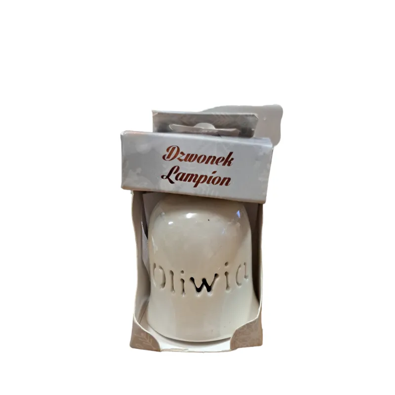 LAMPION CERAMICZNY DZWONEK LED OLIWIA