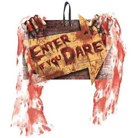 DEKORACYJNA TABLICZKA NA DRZWI ENTER IF YOU DARE