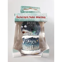 KULA ŚNIEŻNA LED KOCHAM CIĘ