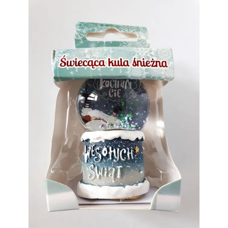 KULA ŚNIEŻNA LED KOCHAM CIĘ