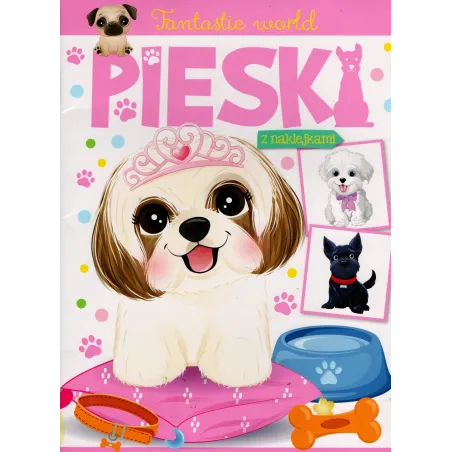 PIESKI. KOLOROWANKA Z NAKLEJKAMI 3+