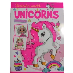 FANTASTIC WORLD UNICORNS. KOLOROWANKA Z NAKLEJKAMI