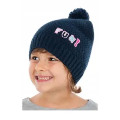 Czapka Zimowa Dziewczęca Fun! Granatowa 48-50Cm Yo! Club