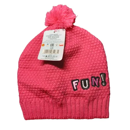 CZAPKA ZIMOWA DZIEWCZĘCA FUN! RÓŻOWA 48-50CM YO! CLUB