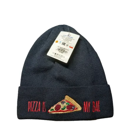 CZAPKA DZIECIĘCA/MŁODZIEŻOWA UNISEX PIZZA IS MY BAE GRANATOWA 52-54CM YO! CLUB
