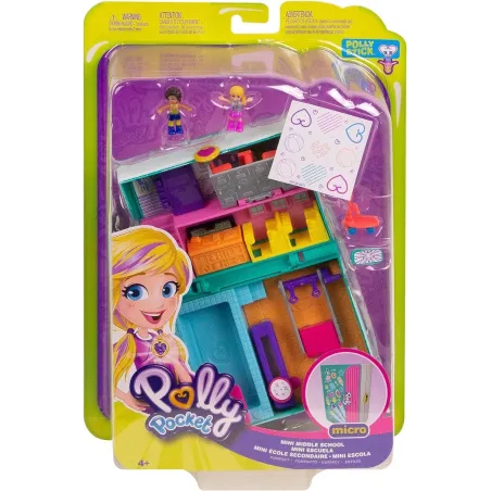 POLLY POCKET MINI SZKOŁA ŚREDNIA ZESTAW Z LALKAMI 4+