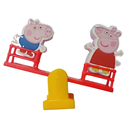 ŚWINKA PEPPA HUŚTAWKA PEPPY I GEORGEA + 2 FIGURKI 3+ - Media Service Zawada