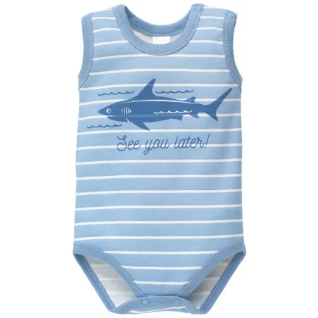 BAWEŁNIANE BODY NA RAMIĄCZKACH SEA WORLD 62CM PINOKIO