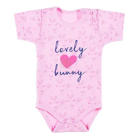 BAWEŁANIANE BODY DZIEWCZĘCE Z KRÓTKIM RĘKAWEM LOVELY 98CM EWA KLUCZE