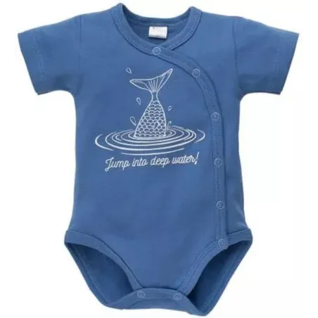 Bawełniane Body Rozpinane Krótki Rękaw Sea World 62Cm Pinokio Bawełniane Body Rozpinane Krótki Rękaw Sea World 62Cm Pinokio