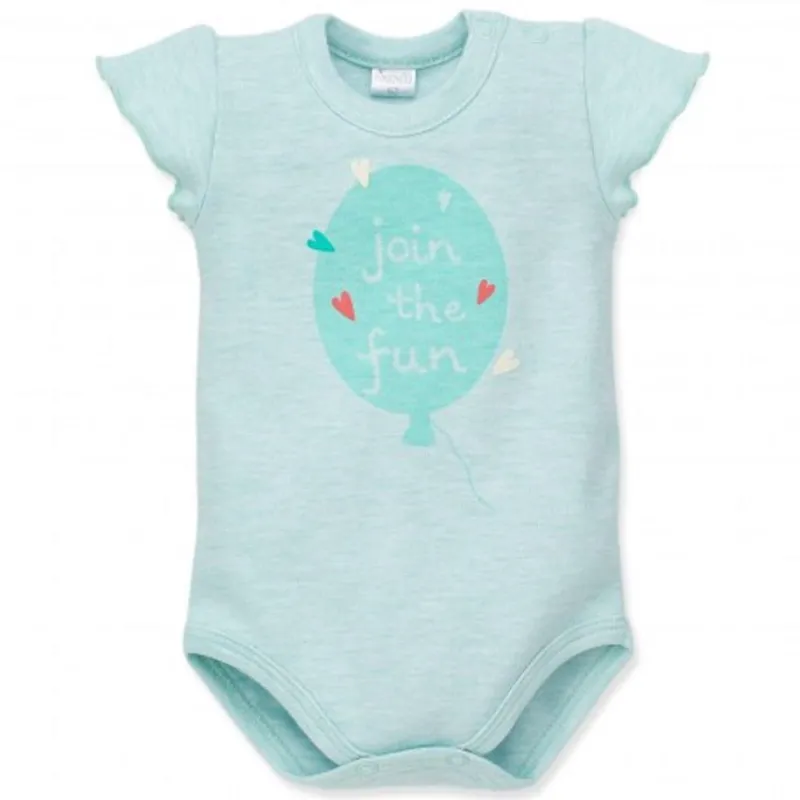 BAWEŁNIANE BODY Z KRÓTKIM RĘKAWEM LOVE SUMMER 80CM PINOKIO