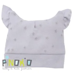 BAWEŁNIANA CZAPECZKA MAGIC SZARY STAR 62CM PINOKIO