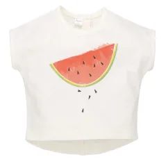 BAWEŁNIANA BLUZKA Z KRÓTKIM RĘKAWEM LOVE SUMMER 80CM PINOKIO